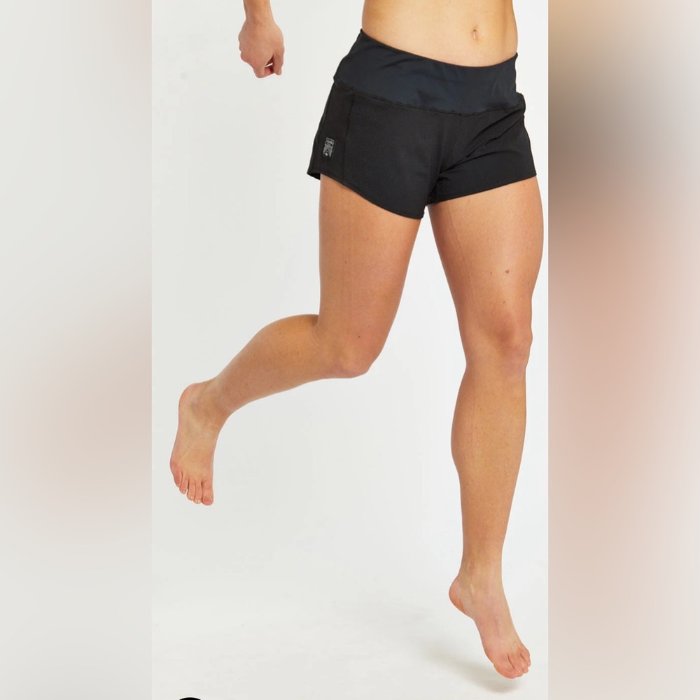 Oiselle Toolbelt Roga Shorts Size 2 Black